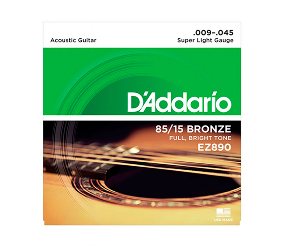 D'Addario EZ890 Bronze 009-045 Acoustic Guitar String Set