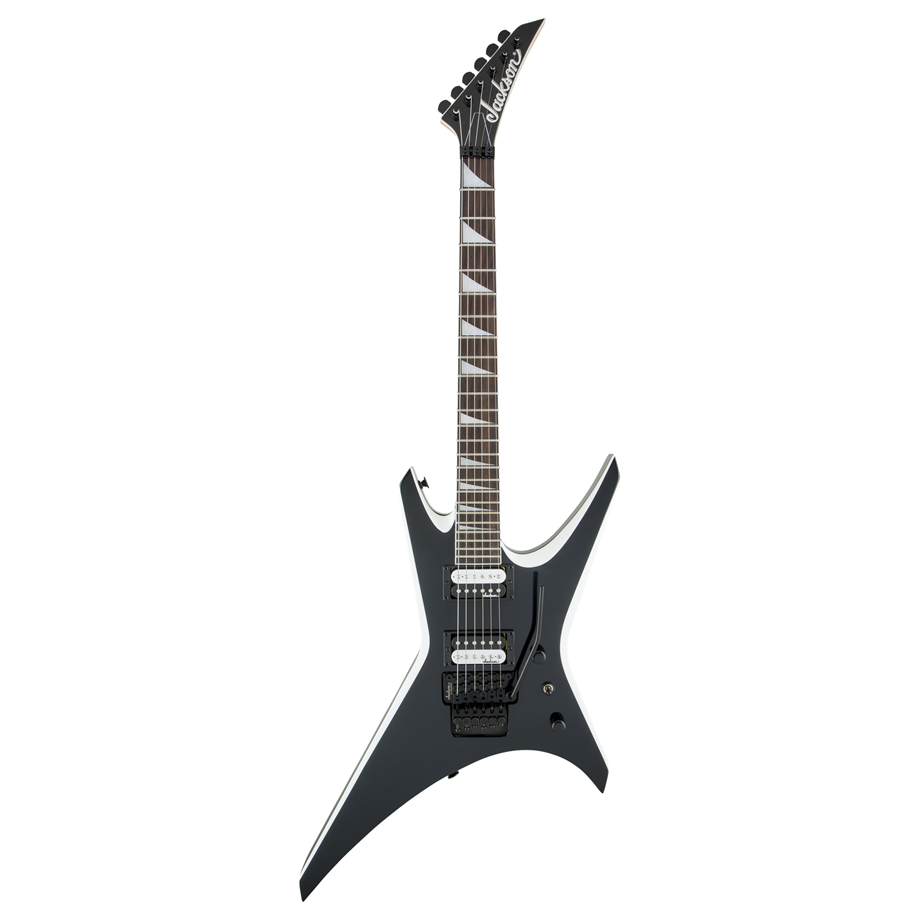 Jackson JS Series Warrior JS32 AH Black with White Bevels