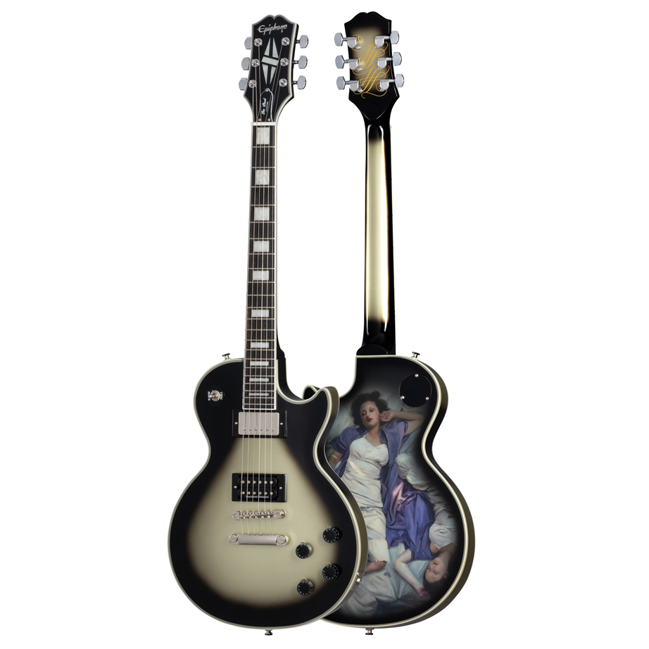 Epiphone Adam Jones Les Paul Custom Korin Faught’s Sensation Antique Silverburst
