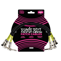 Cabos Patch Ernie Ball EB6075 Pack 3 Black