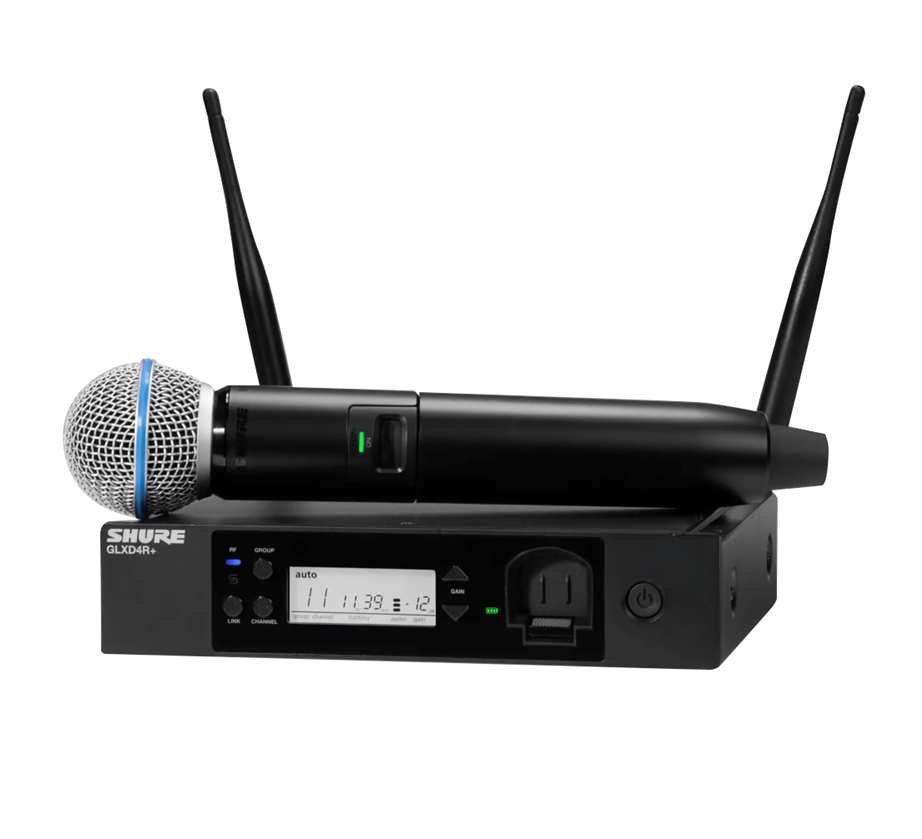 Shure GLXD24R+/Beta58 Handheld Wireless Microphone Pack