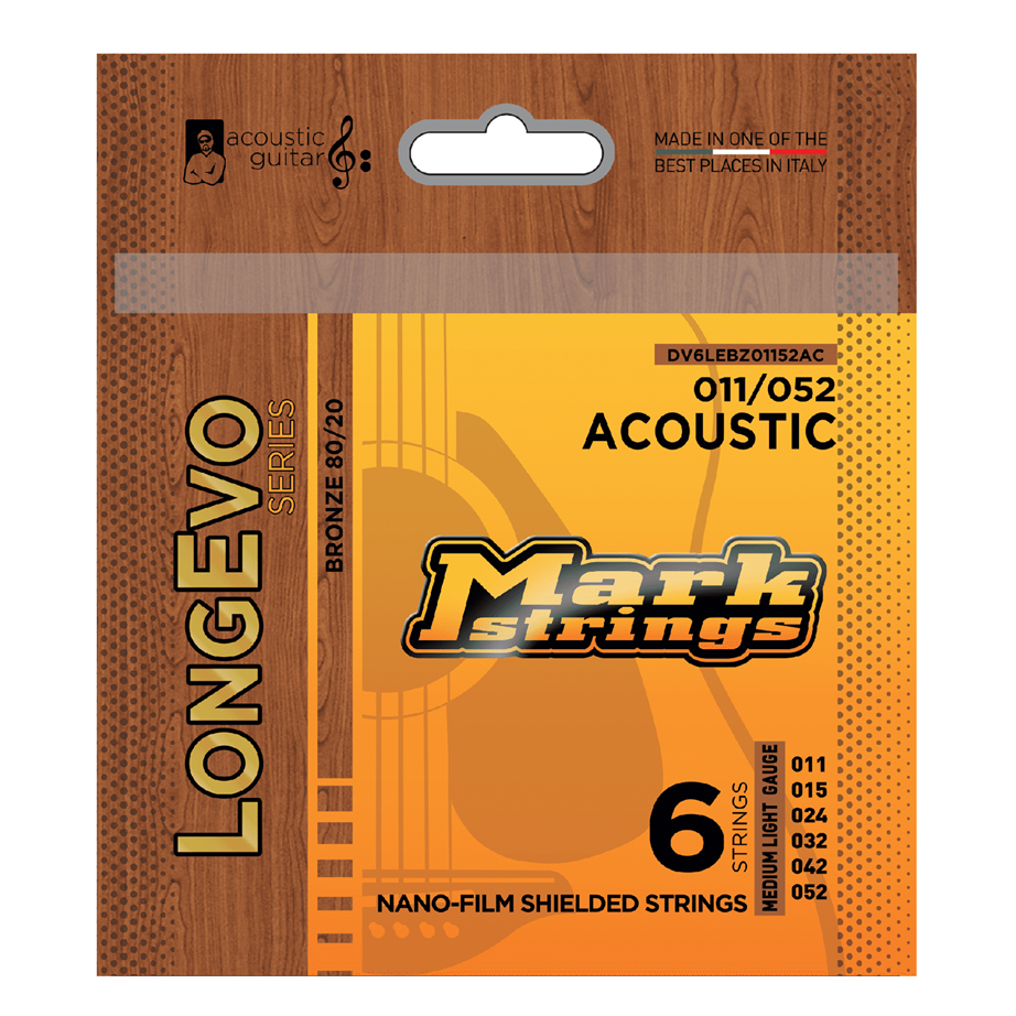 Mark Bass Longevo Bright 80/20 Bronze 011-052 Acoustic guitar string set