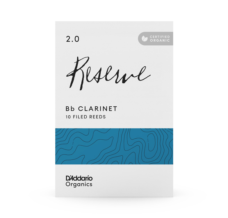 Palheta de Clarinete Sib 2.0 D'Addario Organic Reserve