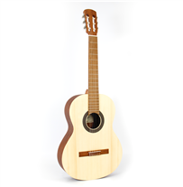 LaQant College 2 Spruce Light Natural 4/4 Classical Guitar