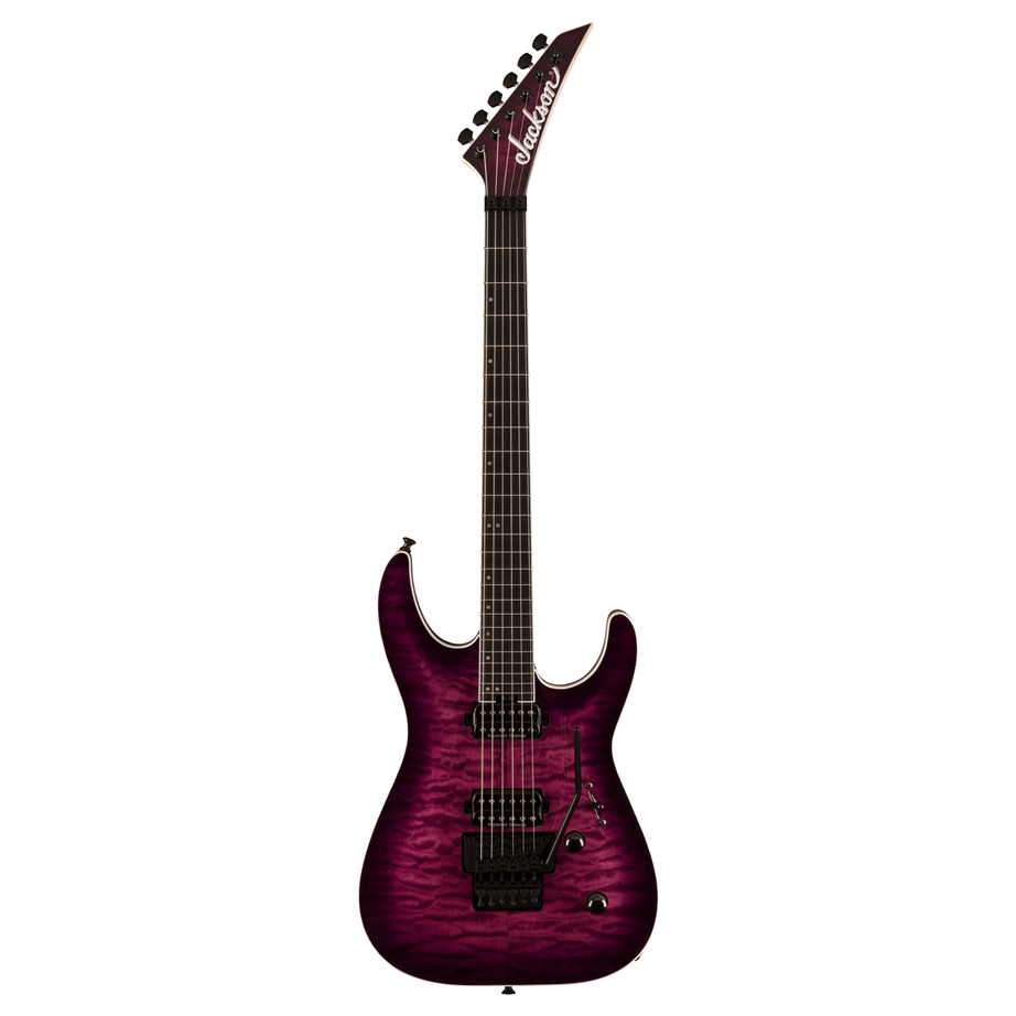 Guitarra Jackson Pro Plus Series Dinky DKAQ Transparent Purple Burst