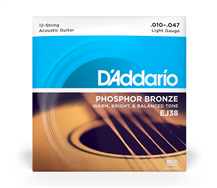D'Addario EJ38 010-047 12 strings Acoustic Guitar String Set