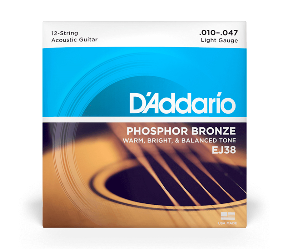 D'Addario EJ38 010-047 12 strings Acoustic Guitar String Set