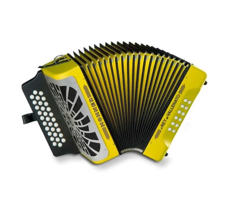 Concertina Hohner El Rey Del Vallenato Yellow GCF
