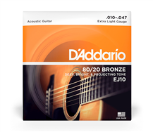 D'Addario EJ10 010-047 Acoustic Guitar String Set