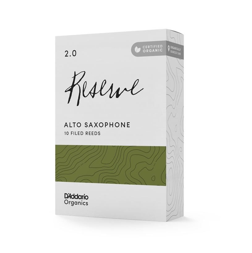 Caña Saxo Alto 2.0 D'Addario Organic Reserve Paq 10-Un