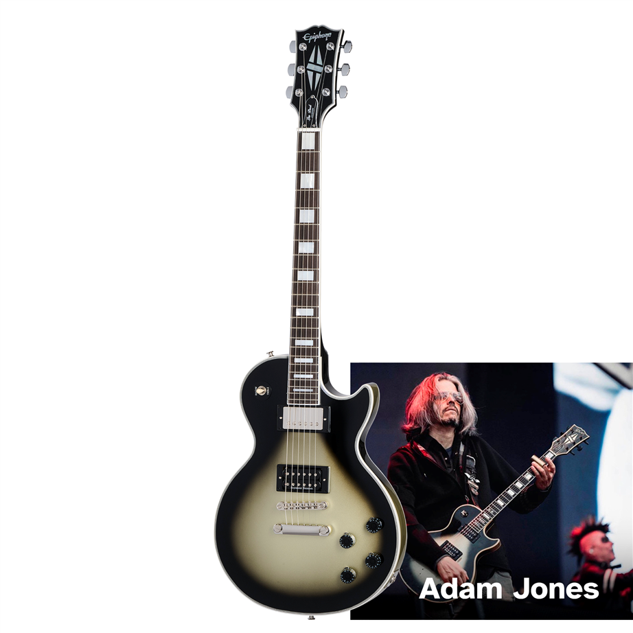 Epiphone Adam Jones 1979 Les Paul Custom Silverburst w/Case