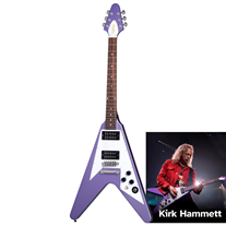 Epiphone Kirk Hammett 1979 Flying V Purple Metallic