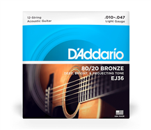 D'Addario EJ36 12 strings 010-047 Acoustic Guitar String Set