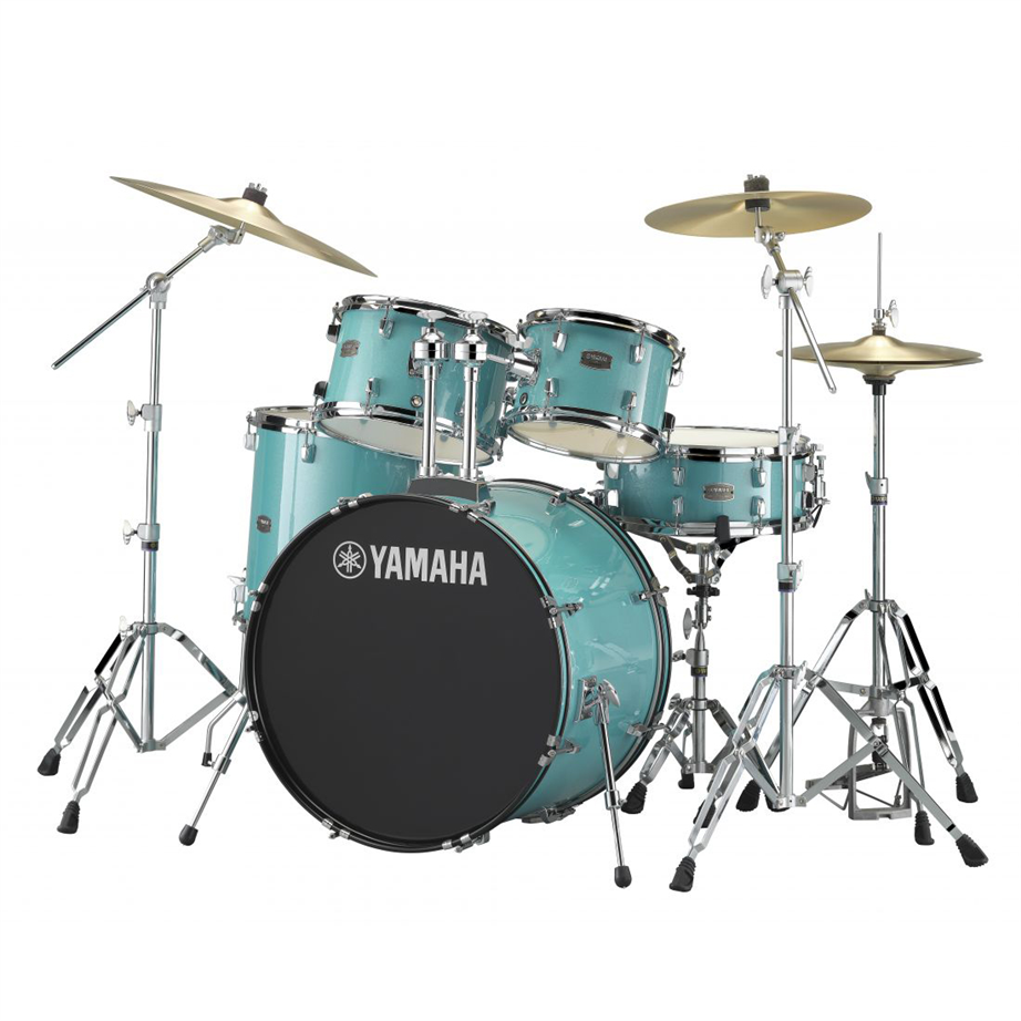 Yamaha Rydeen Standard w/Paiste 101 Cymbals Turquoise Glitter