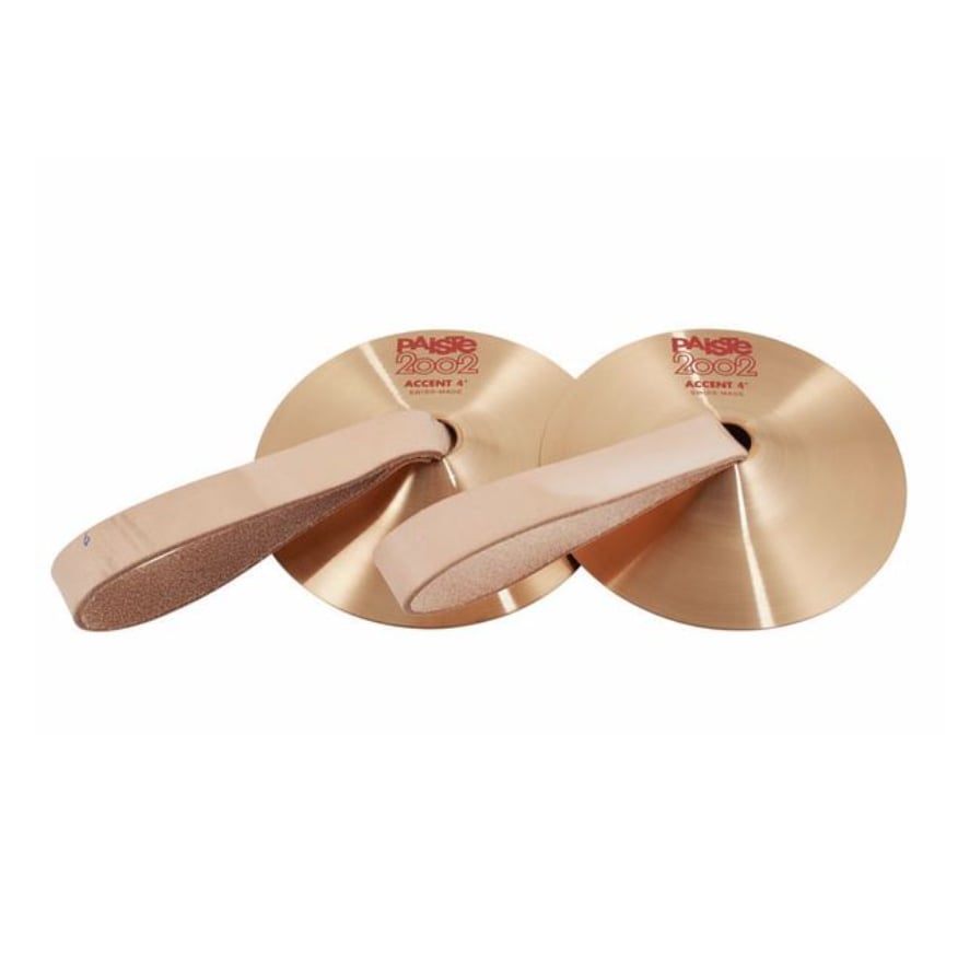 Paiste 2002 accent 4" with straps (pair) Cymbals