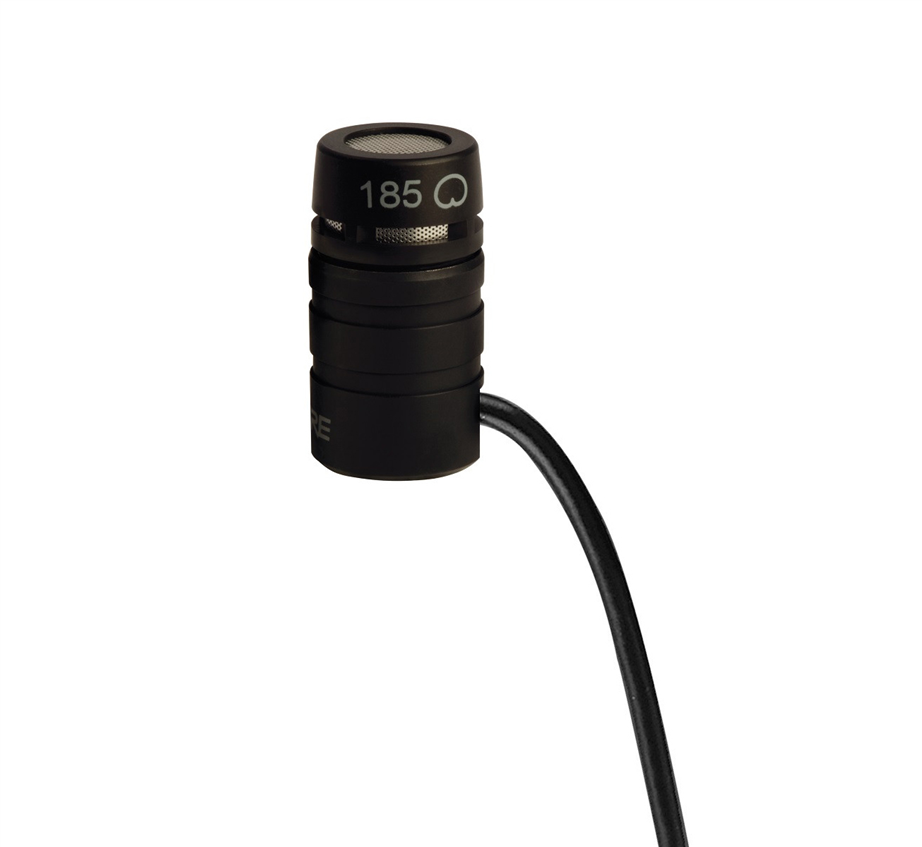Shure WL185 Black Lavalier Microphone