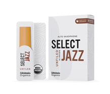 Palheta Sax Alto 3H D'Addario Organic Select Jazz Unfiled Cx 10-Un
