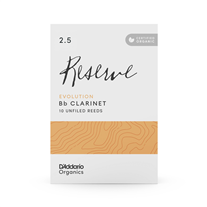 Daddario Organic Reserve Evolution Bb Clarinet Reed 2.5 10-Unit Pack