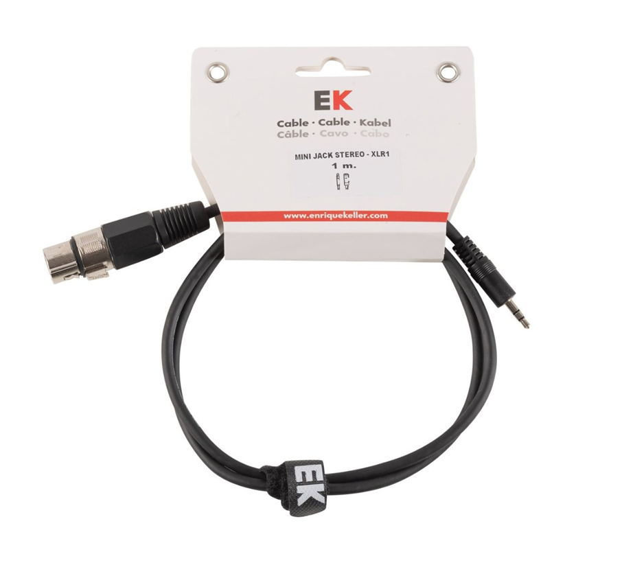 EK MJSX 1mt XLRF x Jackst3,5 Cable