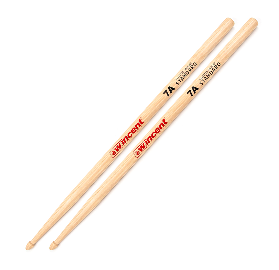 Wincent 7A Wooden Tip Drumsticks (pair)
