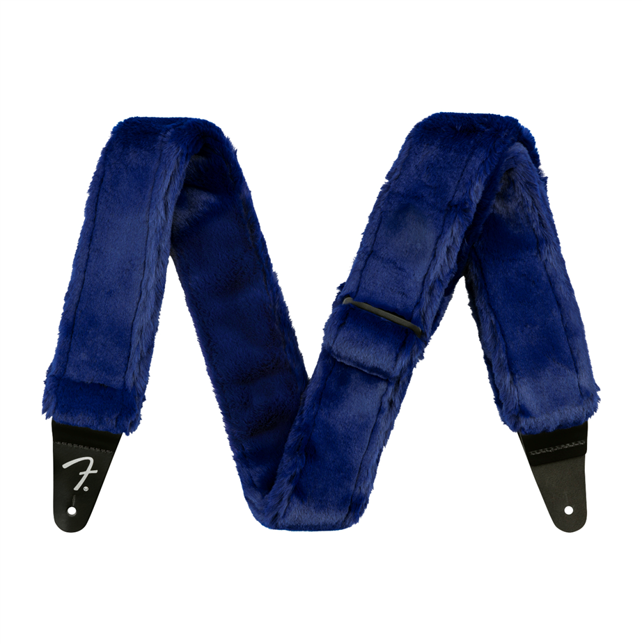 Fender Poodle Plush Blue Guitar Strap