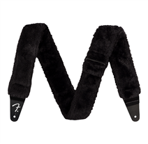 Fender Poodle Plush Black Guitar Strap