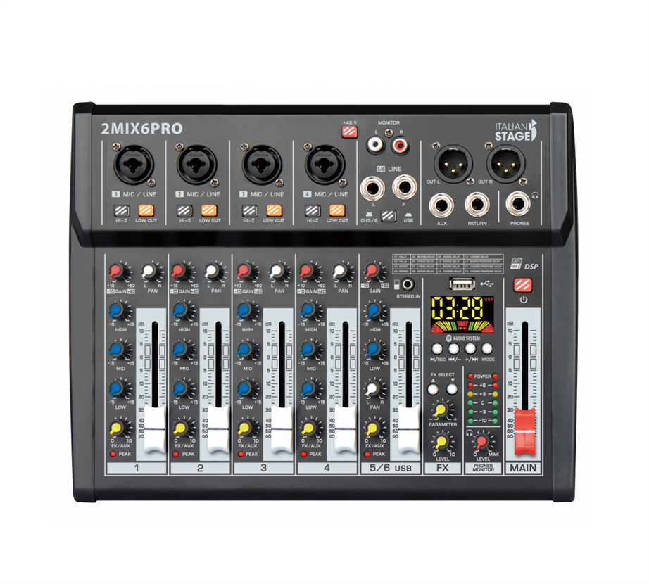 Italian Stage 2MIX6PRO Mixing Desk
