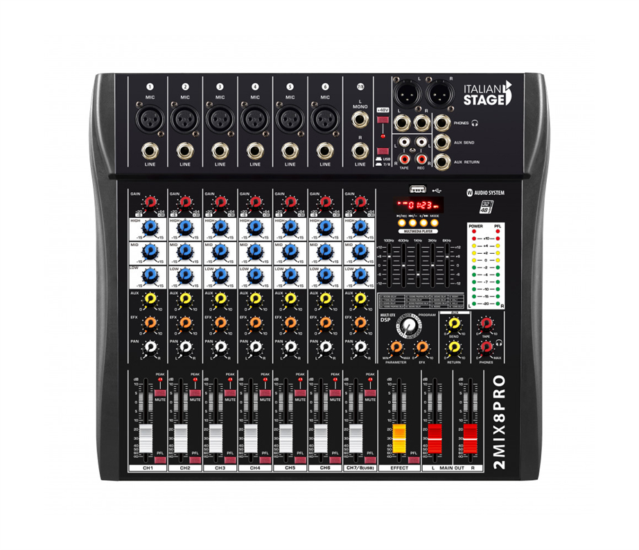 Italian Stage 2MIX8PRO Mixing Desk