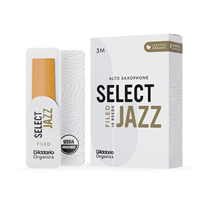D'Addario Organic Select Jazz Filed Alto Sax Reed 3M 10-Unit Pack