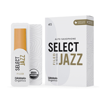 D'Addario Organic Select Jazz Filed Alto Sax Reed 4S 10-Unit Pack