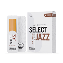 D'Addario Organic Select Jazz Unfiled Alto Sax Reed 3M 10-Unit Pack