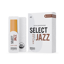 D'Addario Organic Select Jazz Unfiled 10-Unit Pack Alto Sax Reed 4S