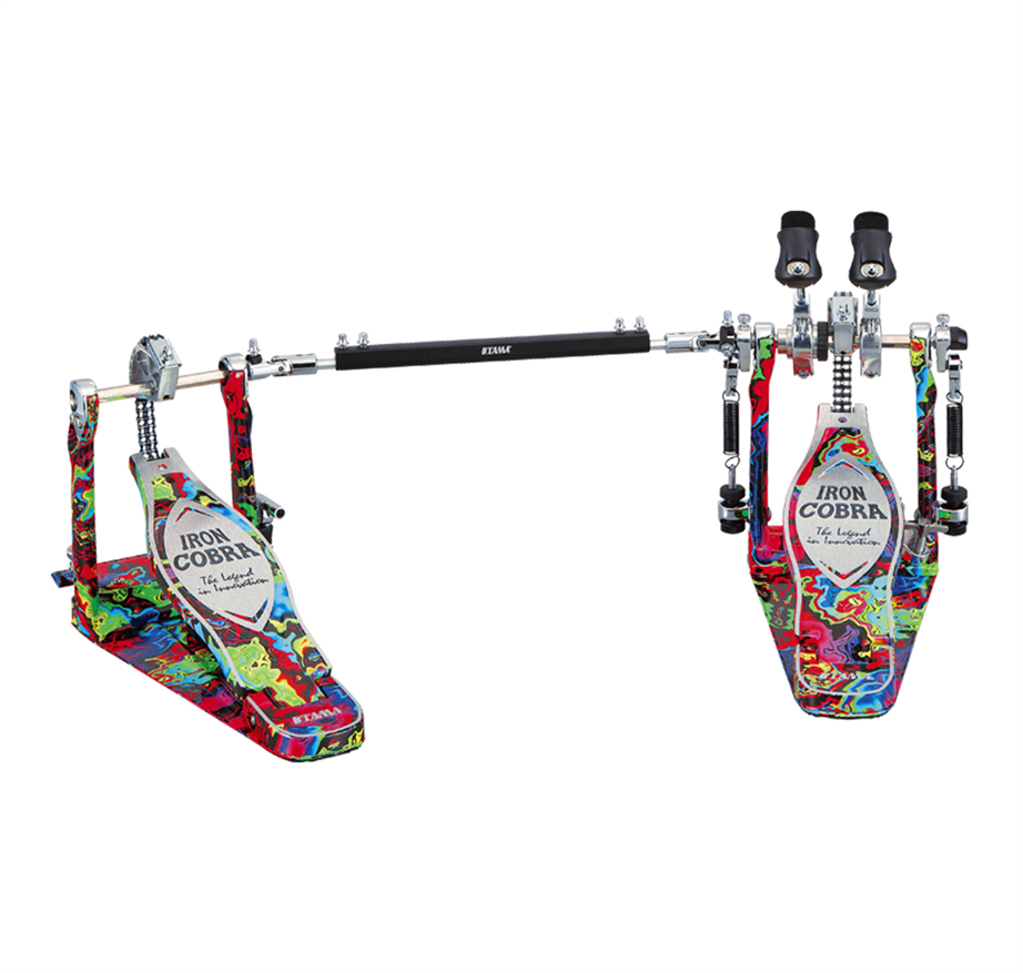 Tama HP900RWMPR Rolling Glide Twin Pedal Psychedelic Rainbow