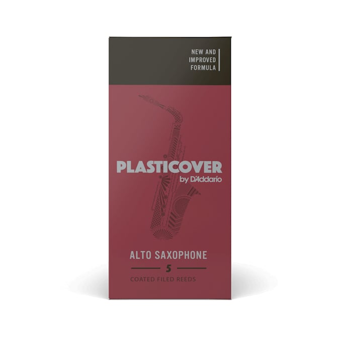 Palheta de Sax Alto D'Addario Plasticover 2.5 Cx 5-Un