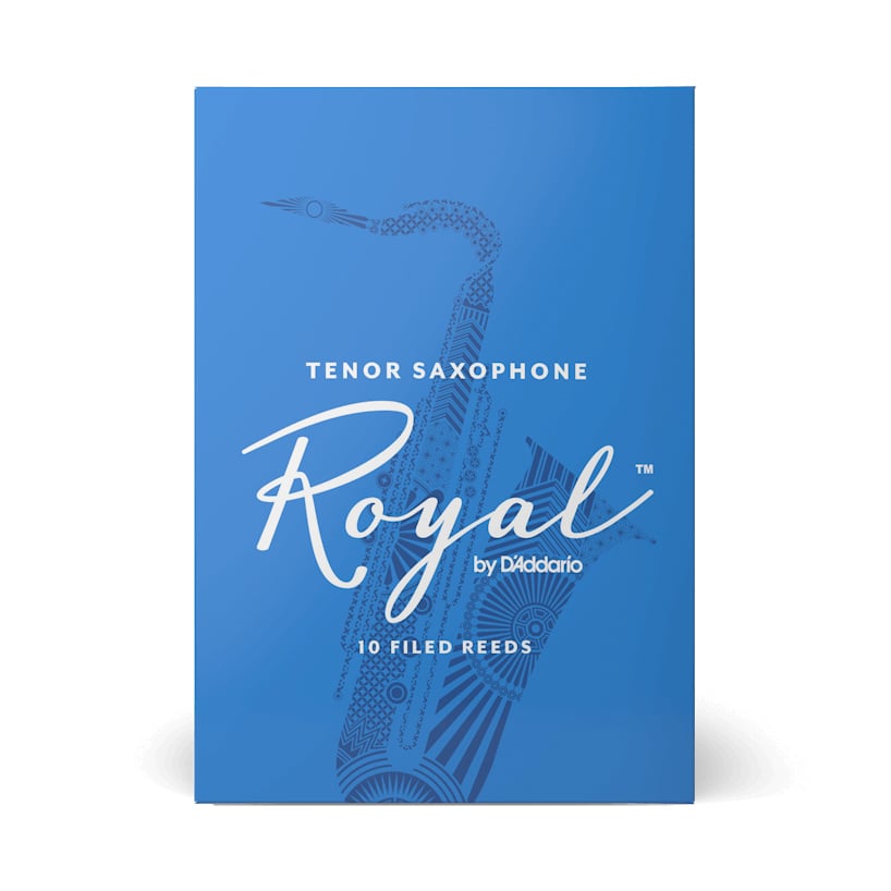 Daddario Royal Filed Tenor Sax Reed 2.5 10-Unit Pack