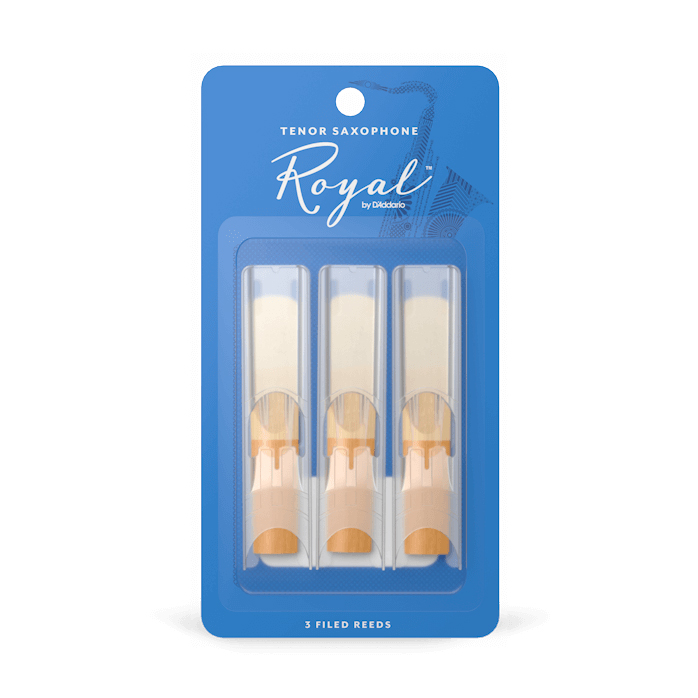 Daddario Royal Filed Tenor Sax Reed 2.5 3-Unit Pack