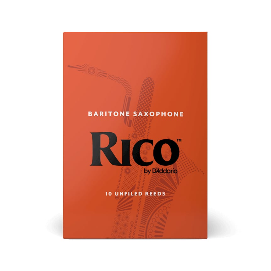 Daddario Rico Unfiled Baritone Sax Reed 3.5 10-Unit Pack