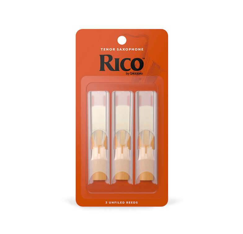 D'Addario Rico Unfiled 3.0 Tenor Sax Reed 3-Unit Pack