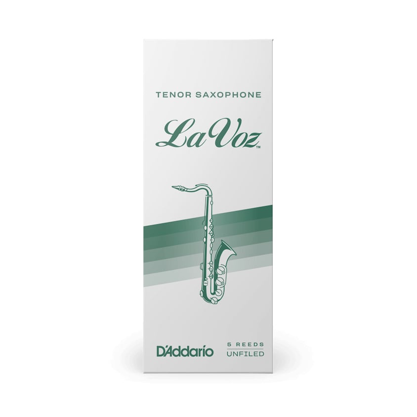 D'Addario La Voz Tenor Sax Reed Medium Hard 5-Unit Pack