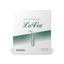 Palheta Sax Alto D'Addario La Voz Medium Cx 10-Un