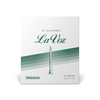 D'Addario La Voz Bb Clarinet Reed Medium 10-Unit Pack