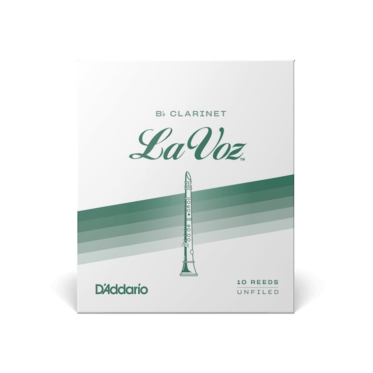 Palheta Clarinete Sib D'Addario La Voz Medium Cx 10-Un