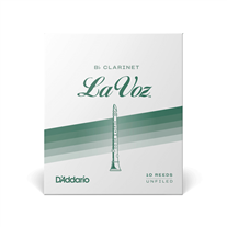 D'Addario La Voz Bb Clarinet Reed Hard 10-Unit Pack