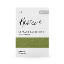 D'Addario Organic Reserve Soprano Sax Reed 2.5 10-Unit Pack