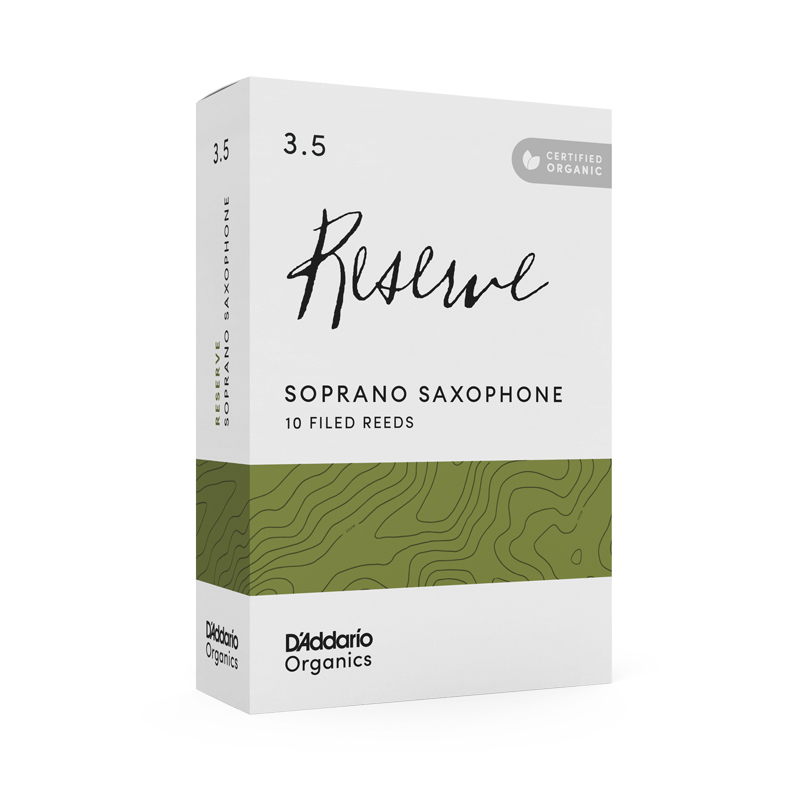 D'Addario Organic Reserve 3.5 Soprano Sax Reed 10-Unit Pack