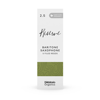 D'Addario Organic Reserve 2.5 Baritone Sax Reed 5-Unit Pack