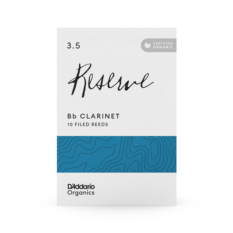 D'Addario Organic Reserve 3.5 Bb Clarinet Reed 10-Unit Pack
