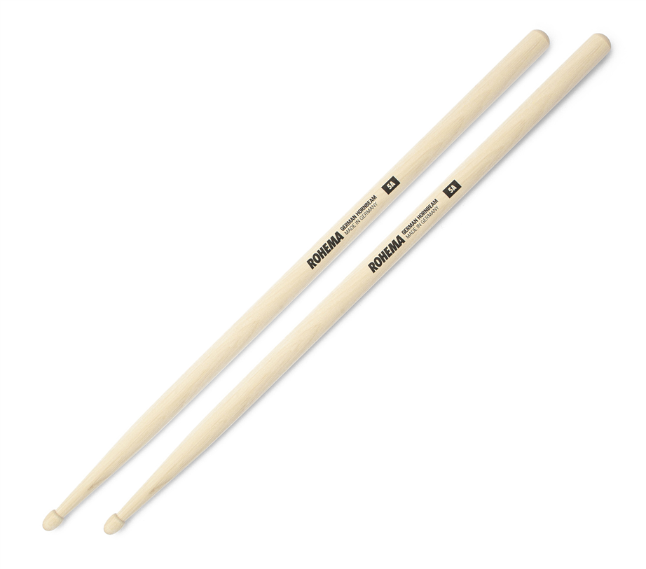 Rohema 5A Hornbeam Wooden Tip Drumsticks