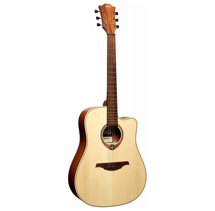 Lâg T70DCE Dreadnought Cutaway Natural