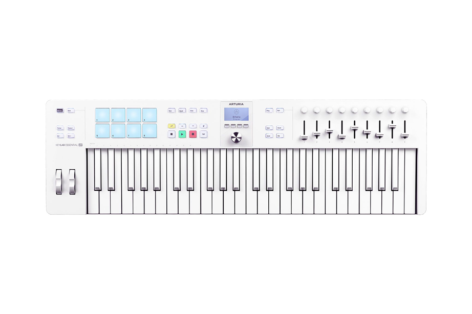 Arturia KeyLab Essential 49 MK3 Alpine White MIDI Keyboard Controller